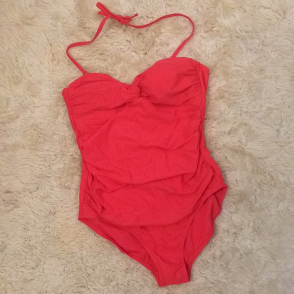 Merona Other - Merona Large Pink 1PC swimsuit bathing suit